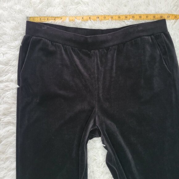 Lauren Ralph Lauren Black Velour Pants - Size 2X - Picture 9 of 13